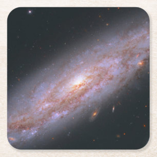 Porta-copo De Papel Quadrado Galáxia Espiral Ngc 3972.