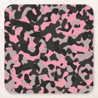 Porta-copo De Papel Quadrado Gatinho Camo