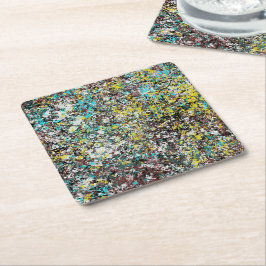 Porta-copo De Papel Quadrado Geared Toward Abstract Art Design Lover