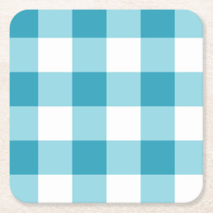 Porta-copo De Papel Quadrado Gingham Pattern