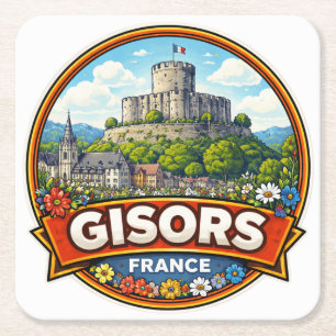 Porta-copo De Papel Quadrado Gisors França 