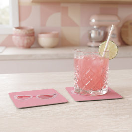 Porta-copo De Papel Quadrado Glasses