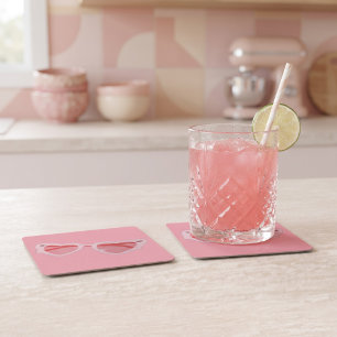 Porta-copo De Papel Quadrado Glasses
