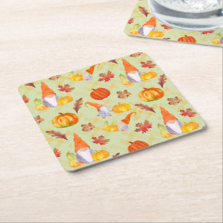 Porta-copo De Papel Quadrado Gnomos De Queda De Água, Pumpkins E Esquadrão De F