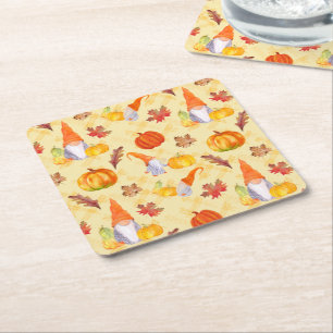 Porta-copo De Papel Quadrado Gnomos De Queda De Água, Pumpkins E Esquadrão De F