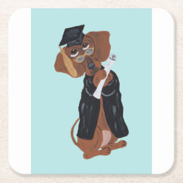 Porta-copo De Papel Quadrado Graduado Dachshund