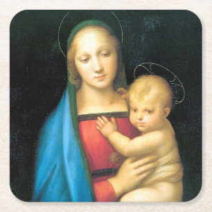 Porta-copo De Papel Quadrado Granduca Madonna, Raphael, 1504