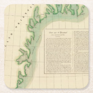 Porta-copo De Papel Quadrado Greenland do leste 20