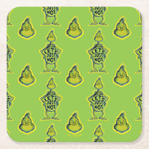 Porta-copo De Papel Quadrado Grinch Mal-Humorado Divertido Vamos Apenas Não C