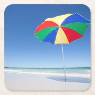 Porta-copo De Papel Quadrado Guarda-chuva na praia   Austrália