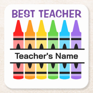 Porta-copo De Papel Quadrado Guardanapos da Escola Personalizada, Personalize o