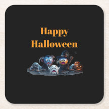 Guardanapos de Emoji Feliz Halloween.