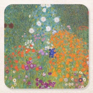Porta-copo De Papel Quadrado Gustav Klimt Cottage Garden Bauergarten