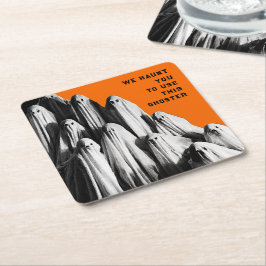 Porta-copo De Papel Quadrado Halloween Engraçado