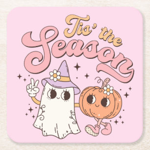Porta-copo De Papel Quadrado Halloween Tis the Season