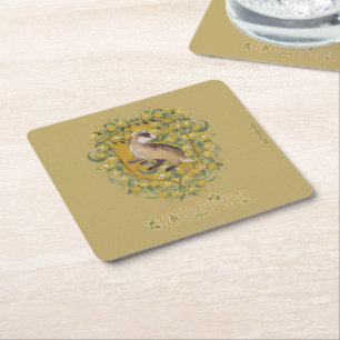 Porta-copo De Papel Quadrado HARRY POTTER™   Brasão HUFFLEPUFF™