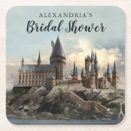 Porta-copo De Papel Quadrado Harry Potter | Chuveiro de Noiva do Castelo de Hog