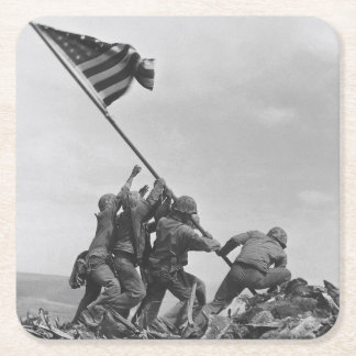 Porta-copo De Papel Quadrado Hasendo a Bandeira em Iwo Jima