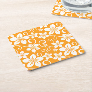 PORTA-COPO DE PAPEL QUADRADO HAWAII AZUL (TANGERINA)