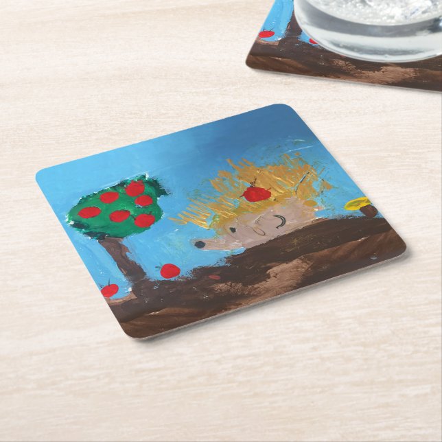 Porta-copo De Papel Quadrado Hedgehog (Inclinado)