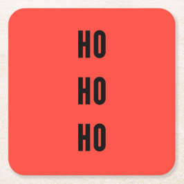 Porta-copo De Papel Quadrado Ho Ho Ho