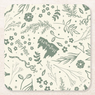 Porta-copo De Papel Quadrado HOGWARTS™ Herbology Magic Patterno