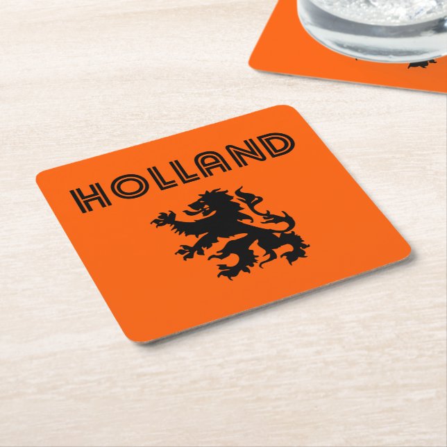 Porta-copo De Papel Quadrado Holland Retro (Inclinado)