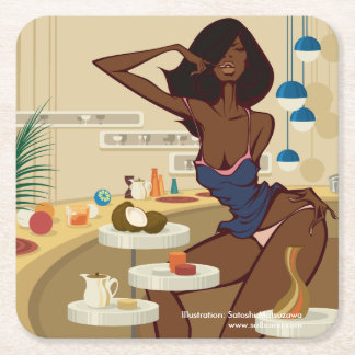 Porta-copo De Papel Quadrado Home Cookin'