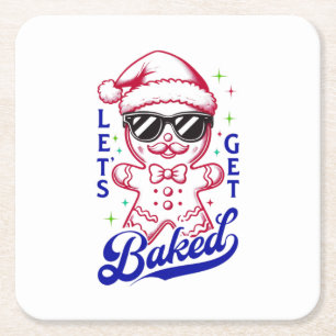 Porta-copo De Papel Quadrado Homem Engraçado De Gingerpão - Vamos Que Se Enrola