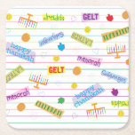 Porta-copo De Papel Quadrado Hora do Festa Chanukah<br><div class="desc">A Porta copos de Papel Quadrado do "Horário do Partido Chanukah" está pronta para ajudá-lo a começar a festa! Obrigados para parar e comprar. Muito apreciado! Todas as minhas designs podem ser transferidas para outros produtos Zazzle. Verifique sempre a visualização para ter certeza de que você ajustou o ajustado perfeito!...</div>