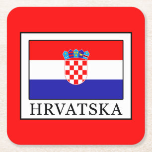 Porta-copo De Papel Quadrado Hrvatska