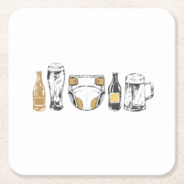 Porta-copo De Papel Quadrado Huggies and Chuggies