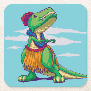 Porta-copo De Papel Quadrado Hula Rex