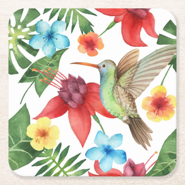 Porta-copo De Papel Quadrado Humingbird 2 (Frente)