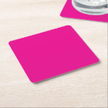 Porta-copo De Papel Quadrado Ideias de design de fundo rosa com borda preta<br><div class="desc">6 Porta-copos de Papel Quadrados Personalizados para Qualquer Evento.</div>