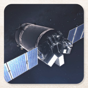 Porta-copo De Papel Quadrado Ilustração Da Nave Espacial Xl Do Dragão.