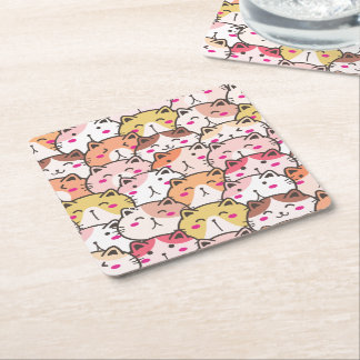 Porta-copo De Papel Quadrado Ilustração de Animal