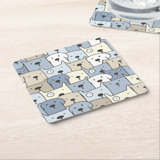 Porta-copo De Papel Quadrado Ilustração de Animal