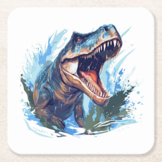 Porta-copo De Papel Quadrado Imagem Digital Muito Legal de uma Pintura a Óleo d