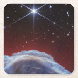 Porta-copo De Papel Quadrado Imagem JWST da Nebulosa de Horsehead