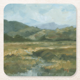 Porta-copo De Papel Quadrado Impasto Paisagem III