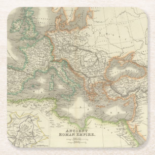 Porta-copo De Papel Quadrado Império romano antigo