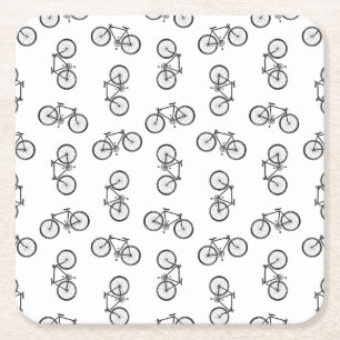 Porta-copo De Papel Quadrado Impressão de Bicicletas Disparadas Padrão COR BG