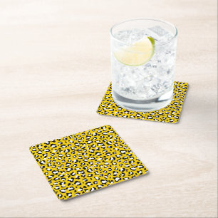 Porta-copo De Papel Quadrado Impressão Leopardo, Manchas Leopardo, Leopardo Ama