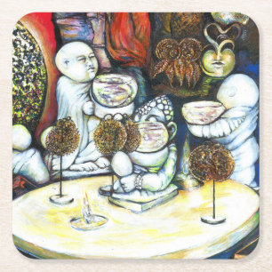 Porta-copo De Papel Quadrado Inabalável pelo desafio