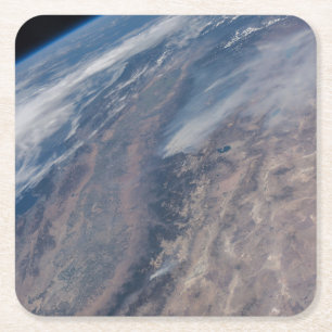 Porta-copo De Papel Quadrado Incêndio No Parque Nacional De Yosemite E Na Flore