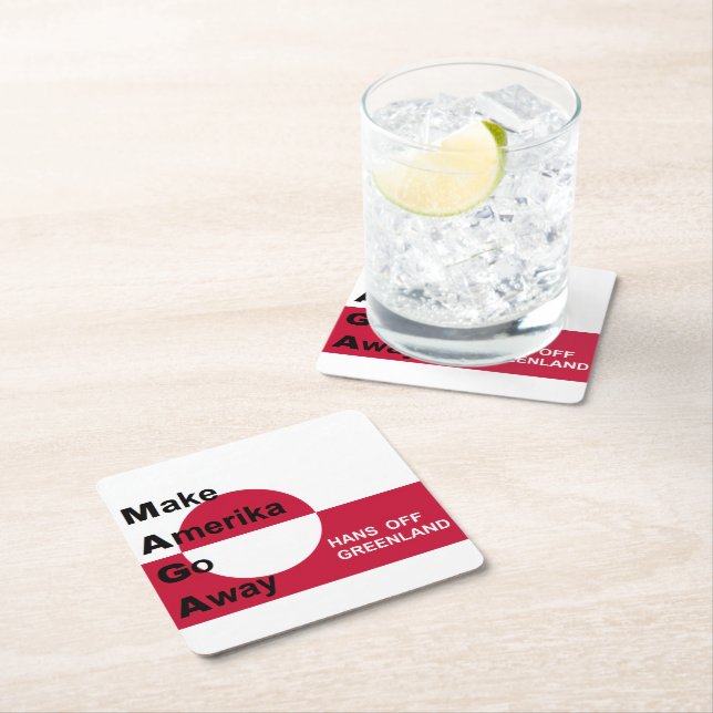 Porta-copo De Papel Quadrado Independant Greenland (Insitu)