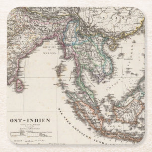 Porta-copo De Papel Quadrado India do leste