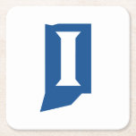 Porta-copo De Papel Quadrado Indiana State University<br><div class="desc">Step up your everyday style and show the world your undeniable school pride with this official Indiana State University branding! Whether you are a dedicated Sycamore student working hard in your classes, a proud alumni representing your collegiate roots, or a passionate fan cheering for the community, this authentic mark is...</div>