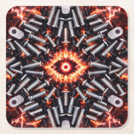 Porta-copo De Papel Quadrado Industrial Pulse - High-Voltage Coaster Set